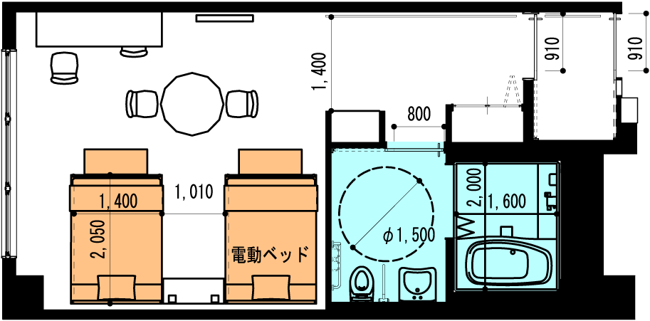 バリアフリーの間取り